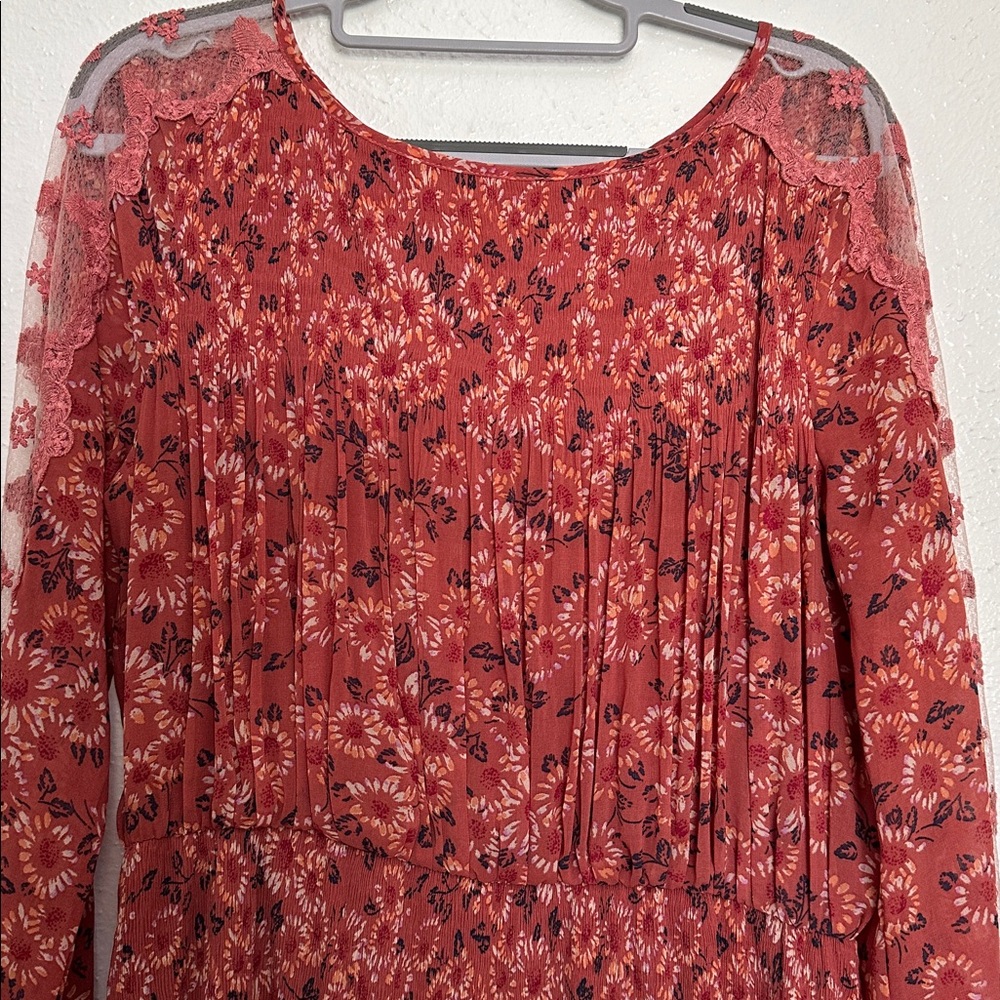 Free People Long Sleeve Midi Dress - Picture 2 of 10